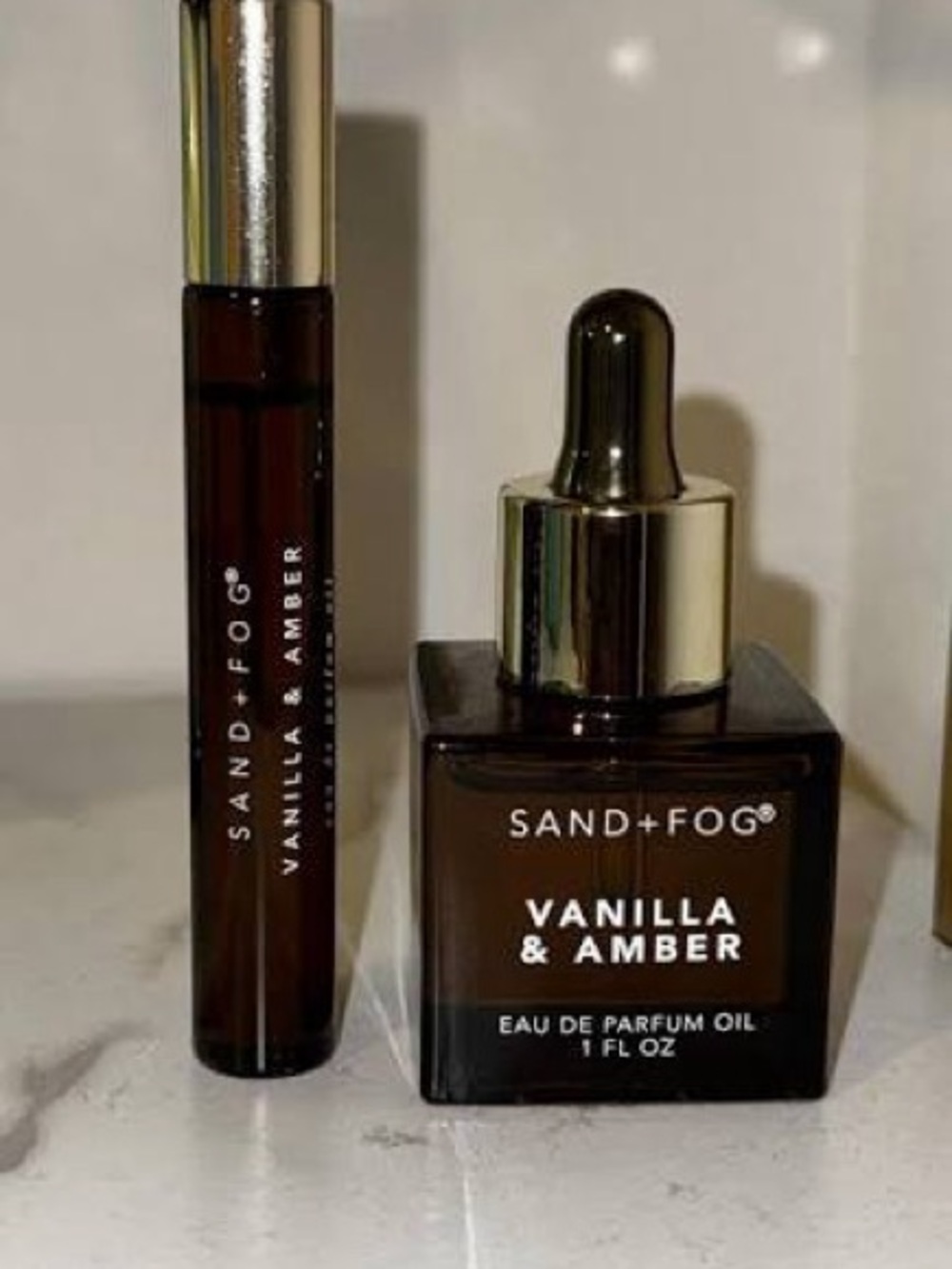 SAND+FOG Vanilla & Amber Eau de Parfum Oil - Brown